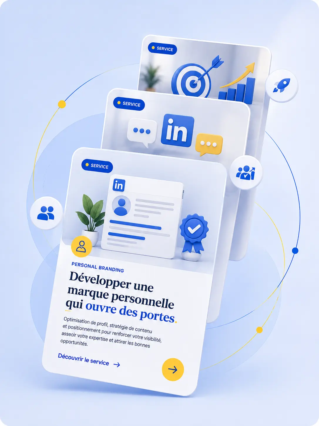 Services Brand in Life pour développer une présence LinkedIn claire, crédible et influente